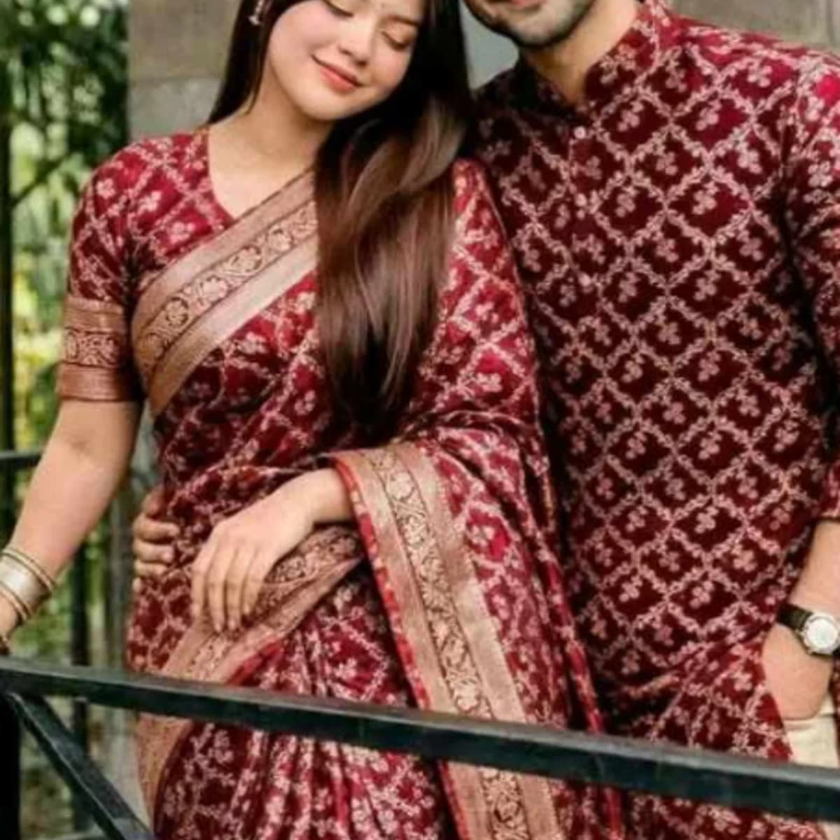 Classic Maroon Couple Collection